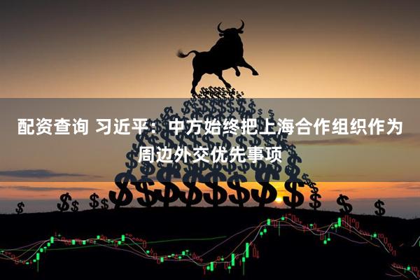 配资查询 习近平：中方始终把上海合作组织作为周边外交优先事项